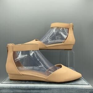 NEW Dream Pairs Women’s Amiga Low Wedge Sandals Beige Size 8.5